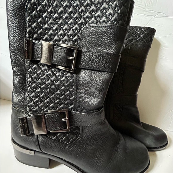 VINCE CAMUTO Black “Welton” Moto Boots - size 9 - Picture 1 of 11